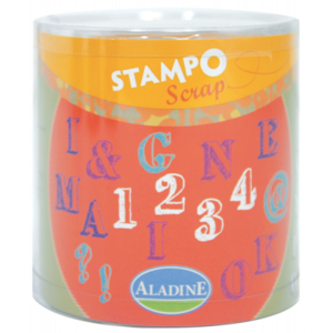 Stampo scrap - abeceda a číslice - 54 ks