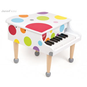 Drevený klavír pre deti veľký - Confetti Grand Piano