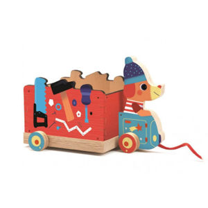 Drevený kamión – ťahacia hračka
