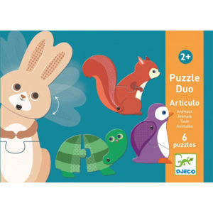 Puzzle duo – Pohyblivé zvieratá