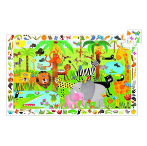 Vyhľadávacie puzzle s plagátom – Jungle – 35 ks
