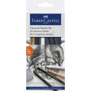 Umelecká sada Faber-Castell GOLDFABER Charcoal sketch - 7ks