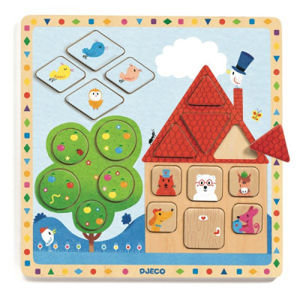 Vzdelávacie puzzle Dom – tvary a veľkosti