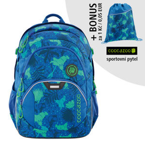 Školský batoh Coocazoo JobJobber2, Tropical Blue + športový vak za 0,05 EUR