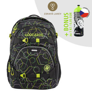 Školský ruksak coocazoo ScaleRale, Laserbeam Black, certifikát AGR + BONUS zdravá fľaša