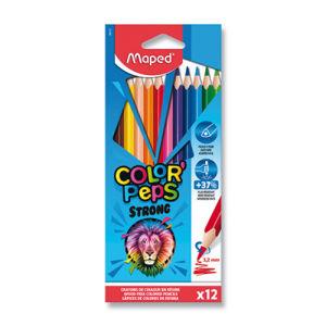 Pastelky Maped Color'Peps Strong - 12 farieb