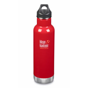 Nerezová termofľaša Klean Kanteen Insulated Classic w/Loop Cap - mineral red 592 ml