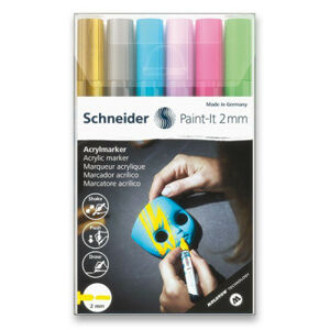 Akrylový popisovač Schneider Paint-It 310 súprava V2, 6 farieb