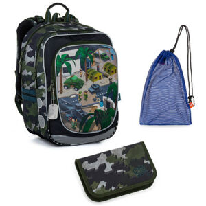 Set pre školáka Topgal ENDY 21016 B SET MEDIUM - školská taška, vrecko na prezuvky, školský peračník