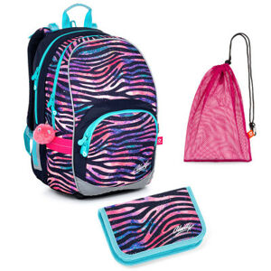 Sada pre školáčku Topgal KIMI 21010 G SET MEDIUM - školská taška, vrecko na prezuvky, školský peračník