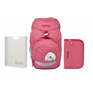 Školská súprava Ergobag prime - Eco pink - batoh + peračník + dosky