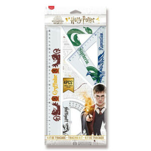 Súprava rysovacích pravítok Maped Harry Potter - 4 ks