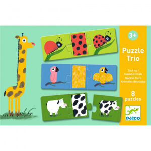 Puzzle Trio - zvieratká