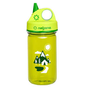 Detská fľaša na pitie Nalgene Grip´n Gulp - Green Tail, 350 ml