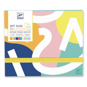 Umelecký blok - farebné papiere