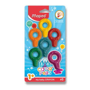 Pastely Maped Color´Peps Baby Crayons - 6 farieb