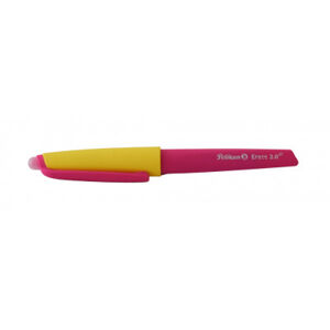 Gumovacie pero + 2 náplne - žltá a ružová