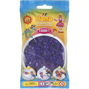Hama Midi - priehľadné fialové koráliky 1000 Ks