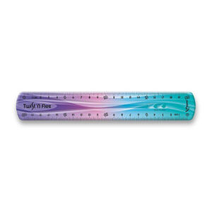 Pravítko Maped Twist´n Flex dúhové, fialová a modrá, 20 cm