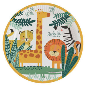 Papierové tanieriky Safari, 8 ks