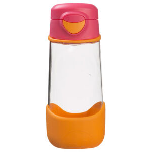 Sport fľaša na pitie 450 ml – ružová/oranžová