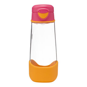 Sport fľaša na pitie 600 ml - ružová/oranžová