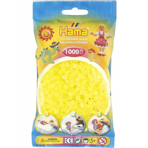 Hama Midi - neónové žlté koráliky - 1000 Ks