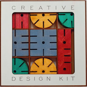 Stavebnica Creative design kit - farebná