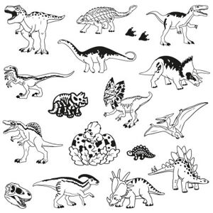 Detské pečiatky Stampo Funny - Dinosaury - 17 ks