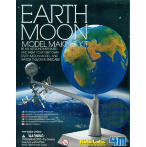 Pohyblivý model Zeme a Mesiaca - svietiaca v tme